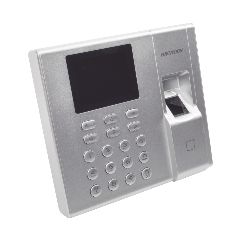 Terminal de Control de Acceso y Asistencia APP Hik-Connect Lectura de Huella y de Tarjetas EM 1000 Huellas Relevador para Chapa DS-K1T8003EF - SILYMX