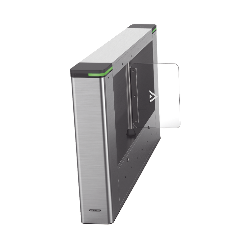 Torniquete IZQUIERDO tipo Swing para Carril de 90cms / Incluye Lector de Tarjeta / TCP/IP / Administrable por iVMS-4200 (Requiere Torniquete Derecho) - SILYMX