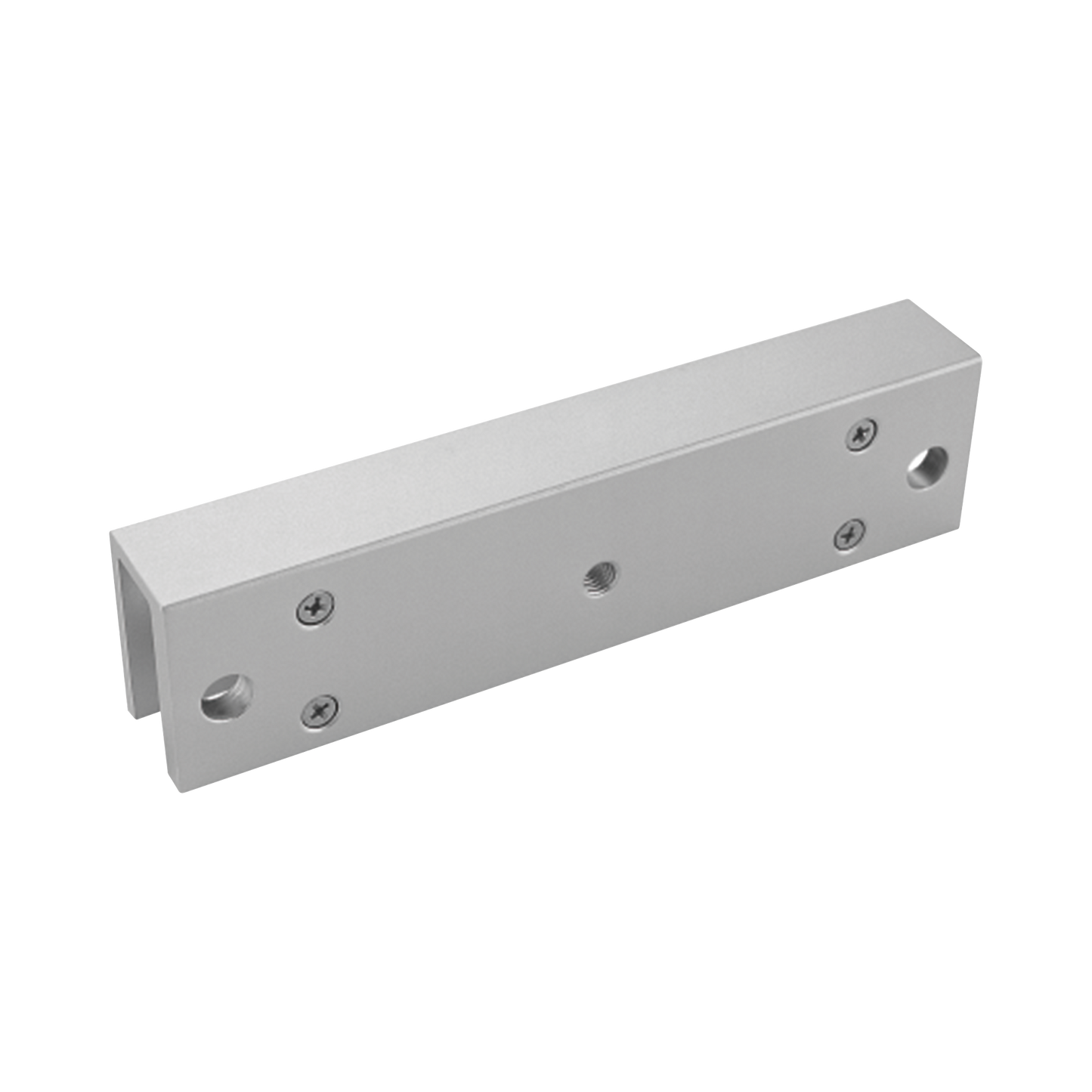 Montaje en "U" para Instalación de Chapa Magnética DS-K4H258S en Puerta de Cristal (Vidrio) - SILYMX