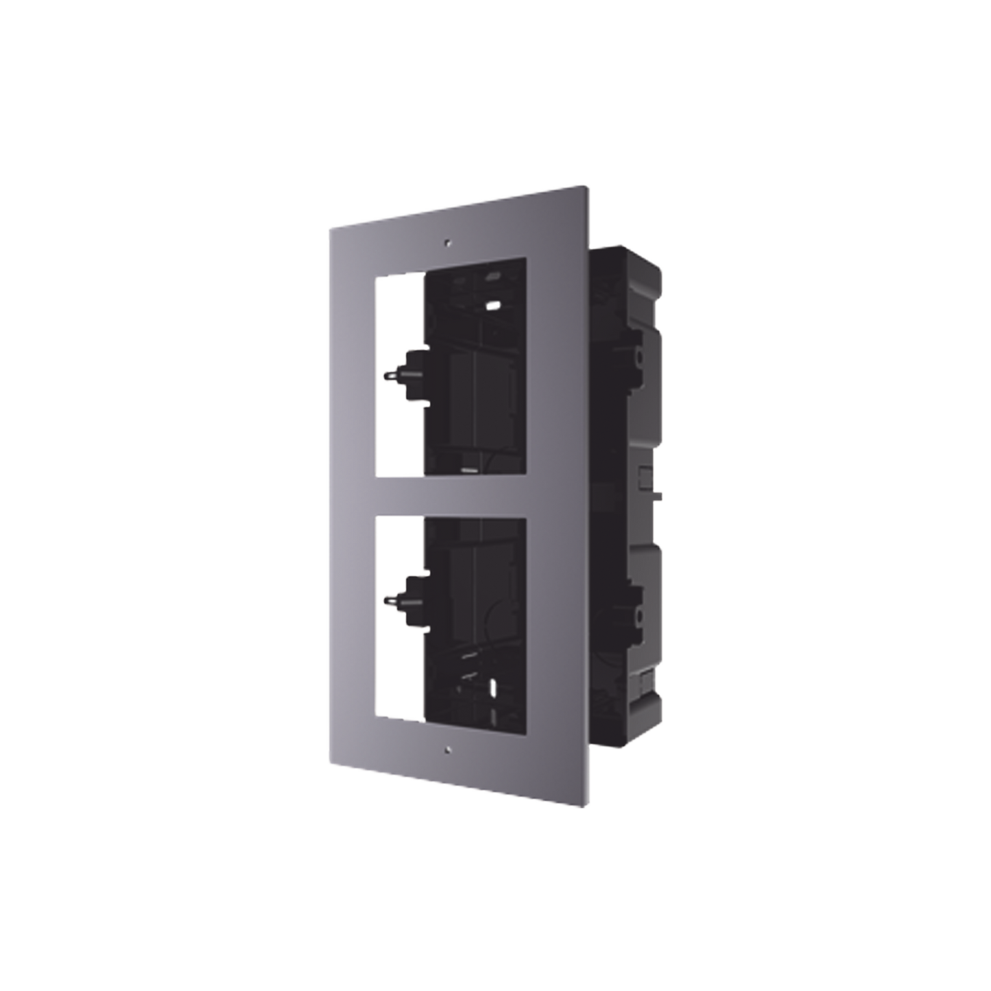 Base de 2 Espacios para EMPOTRAR Módulos de Videoporteros Hikvision - SILYMX