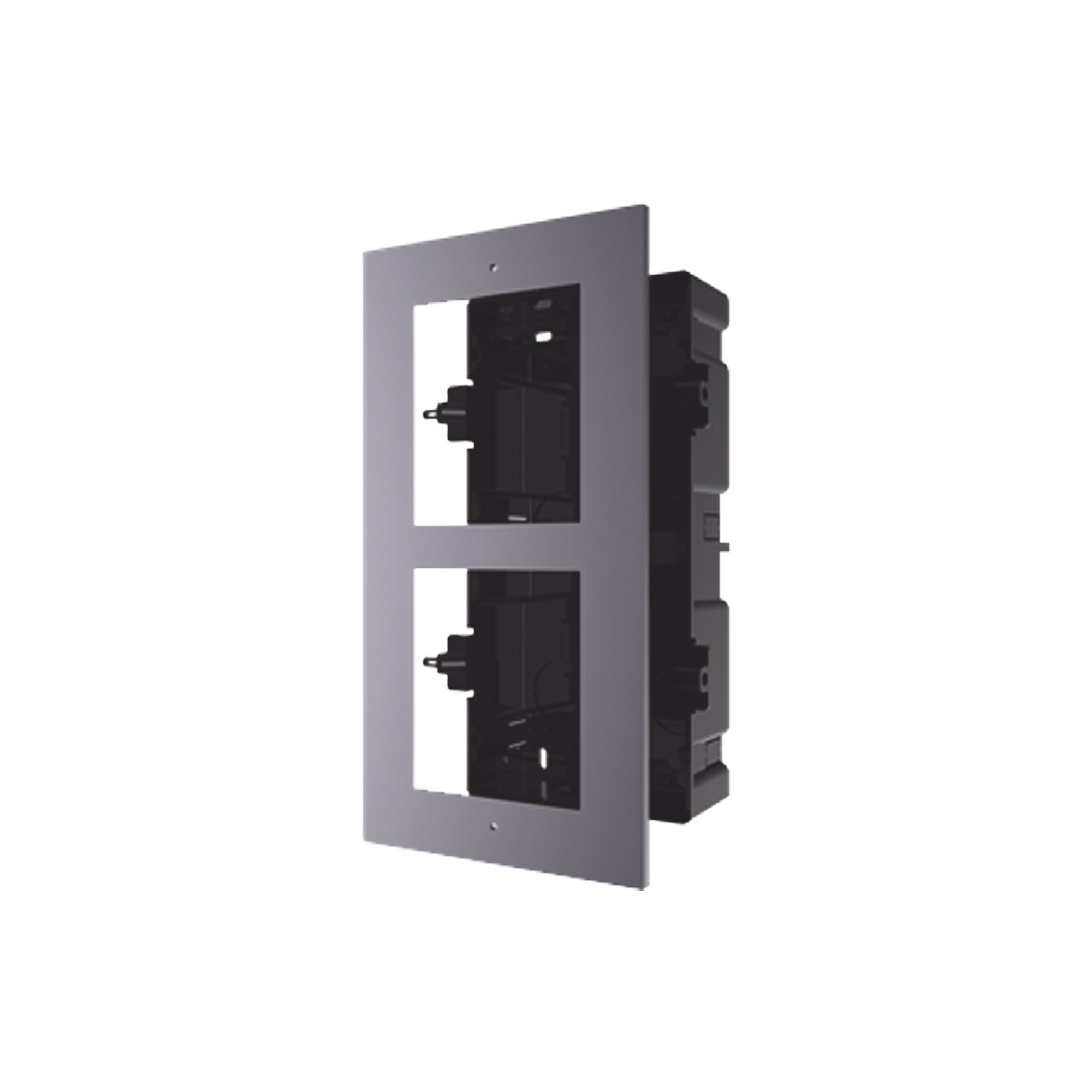 Base de 2 Espacios para EMPOTRAR Módulos de Videoporteros Hikvision - SILYMX