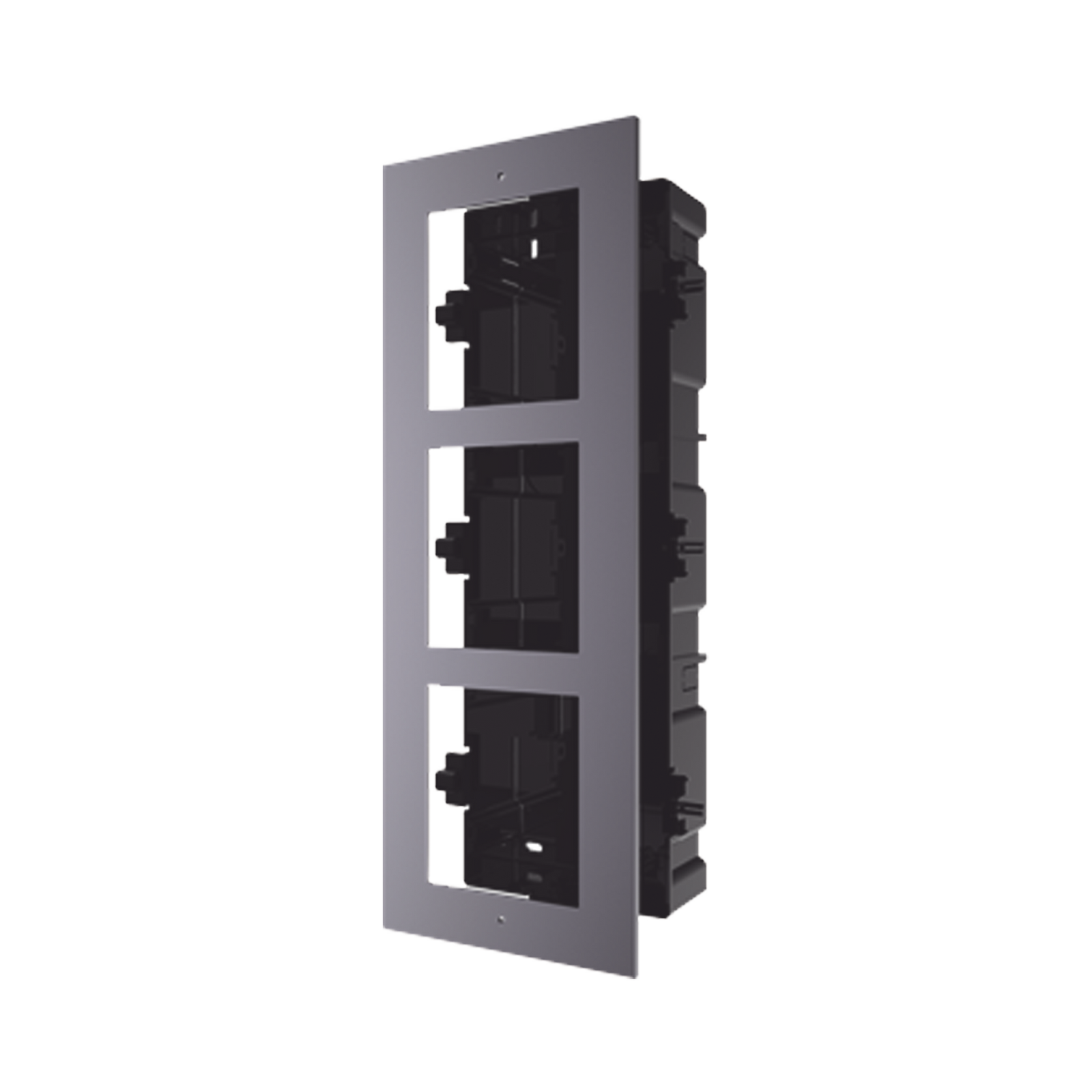 Base De 3 Espacios Para Empotrar Módulos De Videoporteros Hikvision - SILYMX