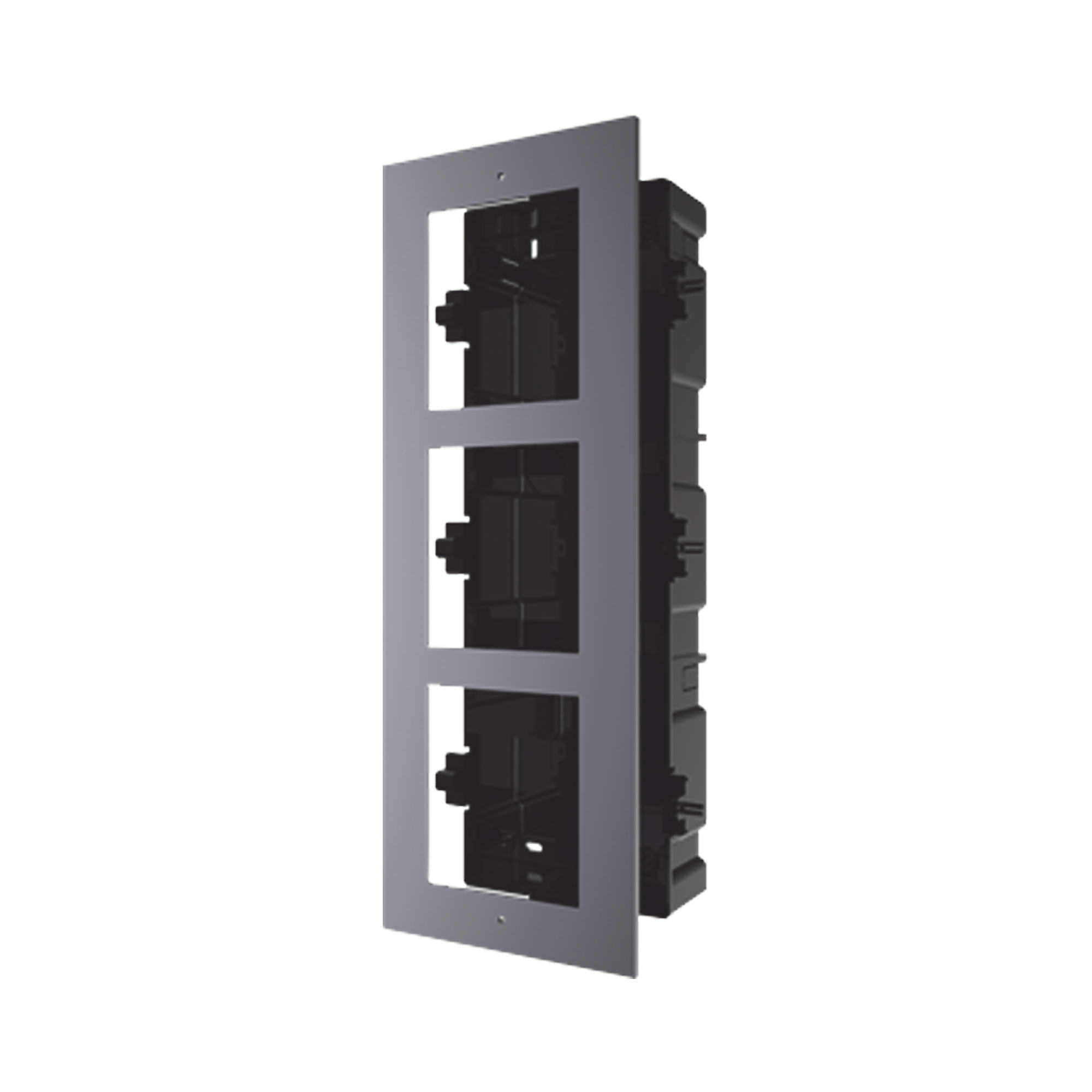 Base De 3 Espacios Para Empotrar Módulos De Videoporteros Hikvision - SILYMX