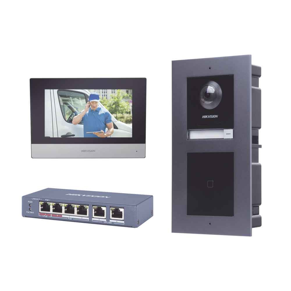 KIT de Videoportero IP con llamada a App de Smartphone y Lector de Tarjetas EM / 2da Generación (Modular) / Montaje para EMPOTRAR incluido - SILYMX