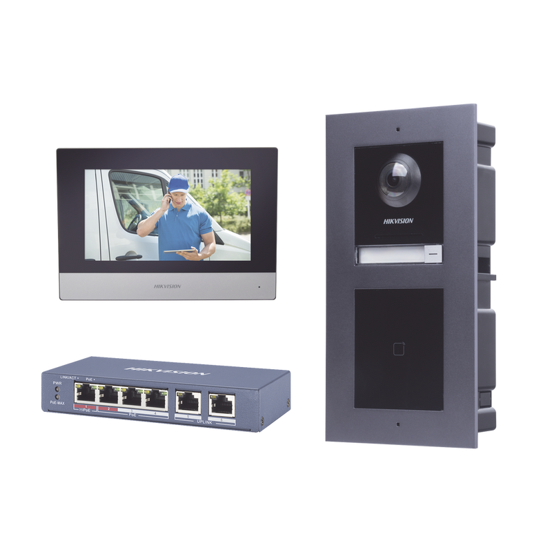 KIT de Videoportero IP con llamada a App de Smartphone y Lector de Tarjetas EM / 2da Generación (Modular) / Montaje para EMPOTRAR incluido - SILYMX