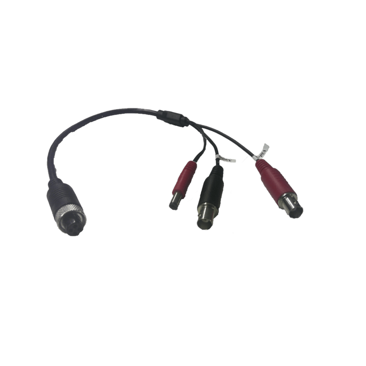 Cable Adaptador Tipo Aviación A Bnc Para Cámaras En Dvr Móvil Hikvision / 30 Cm De Largo - SILYMX