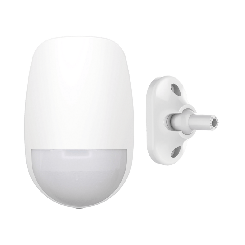 (AX PRO) Detector PIR Inalámbrico de Doble Tecnología / Inmunidad a Mascotas / Rango de Detección de 12 mts / Angulo de 85.9° de Cobertura + Montaje Universal - SILYMX
