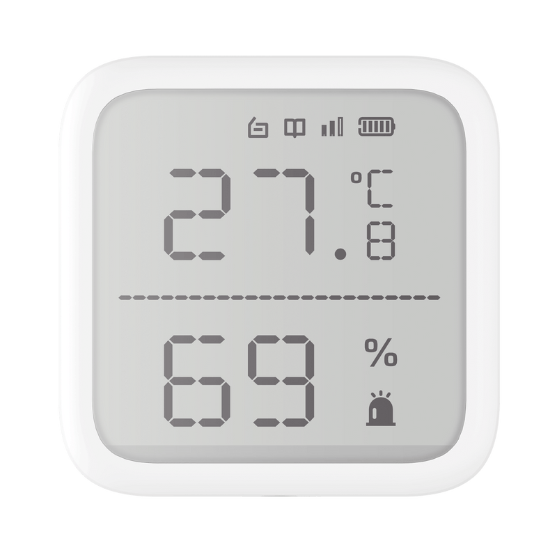 (AX PRO) Detector de Temperatura y Detector de Humedad Inalámbrico / 2.7" de Tamaño / Uso en Interior / Rango de Detección desde -35°C hasta 99°C - SILYMX