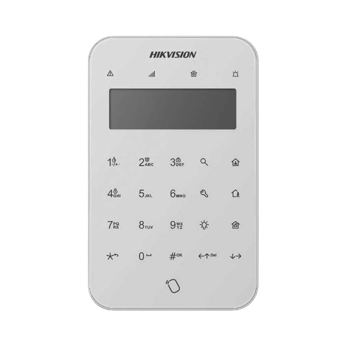Teclado Inalámbrico AXPRO con Pantalla LCD para Armado y Desarmado / Funciones de Automatización para control de Relevadores DS-PK1-LT-WB - SILYMX