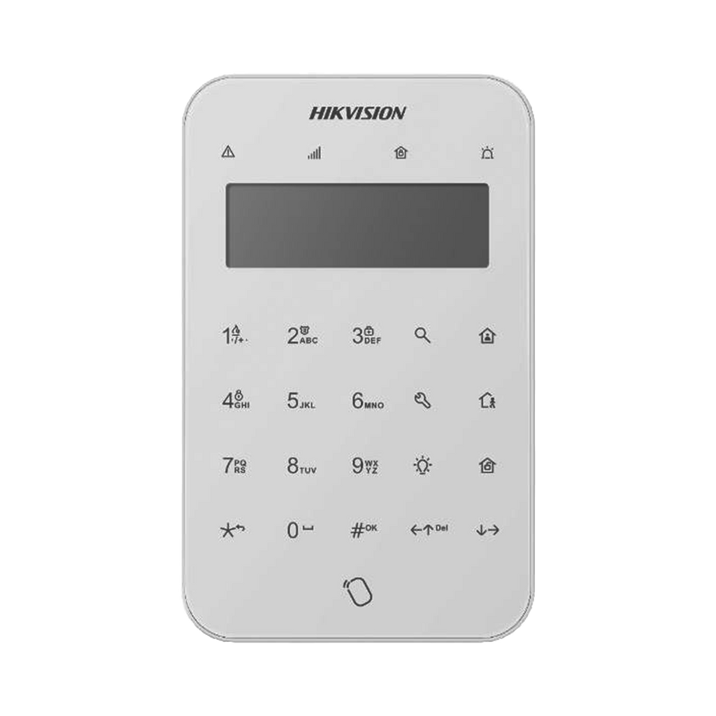 Teclado Inalámbrico AXPRO con Pantalla LCD para Armado y Desarmado / Funciones de Automatización para control de Relevadores DS-PK1-LT-WB