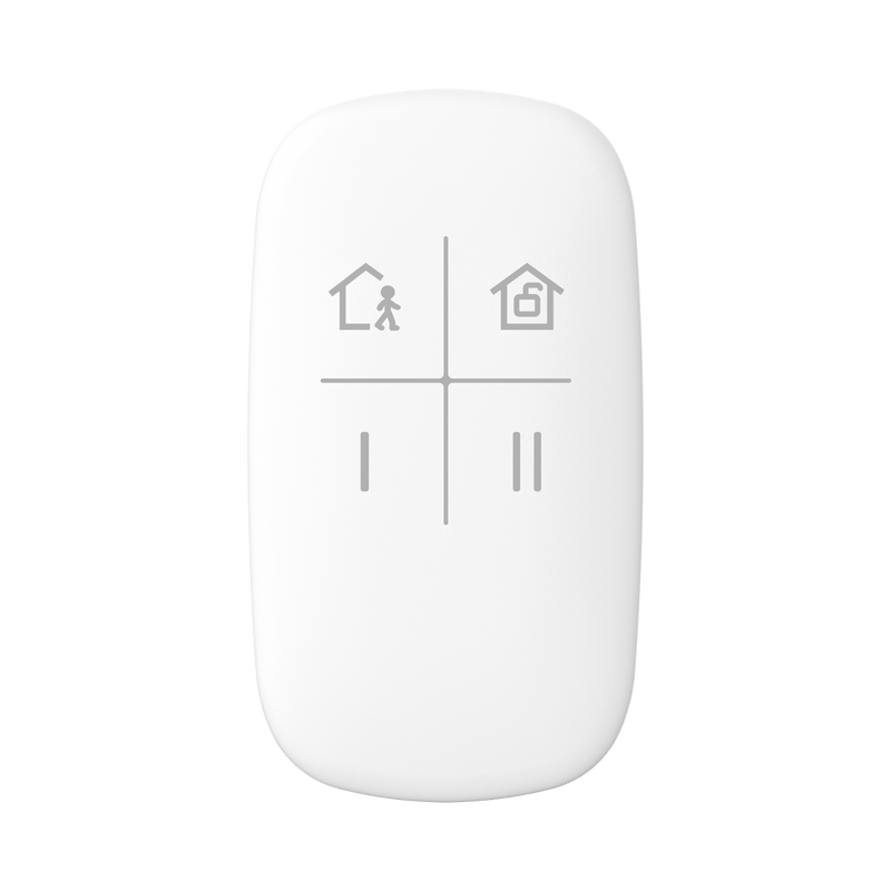 AX PRO Control Remoto para Armado y Desarmado Teclas con Funciones Programables DS-PKF1-WB - SILYMX