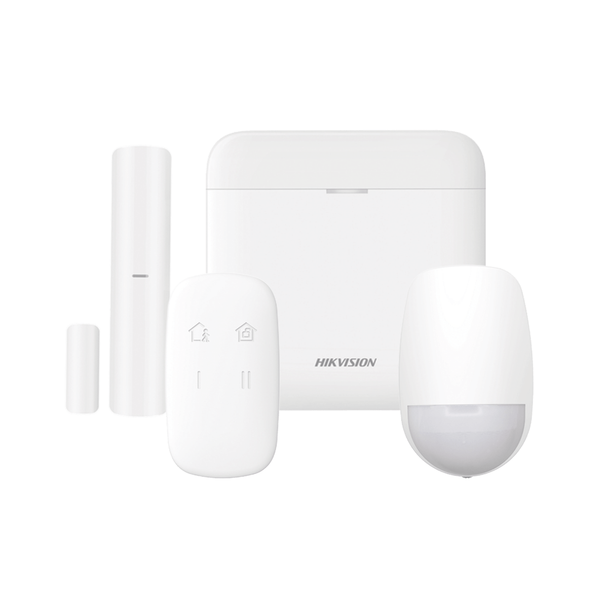 (AX PRO) KIT de Alarma AX PRO / Incluye: 1 Hub con bateria de respaldo / 1 Sensor PIR / 1 Contacto Magnético / 1 Control Remoto / WiFi - SILYMX
