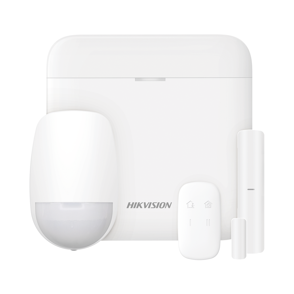 (AX PRO) KIT de Alarma AX PRO con GSM (3G/4G) /Incluye: 1 Hub con bateria de respaldo / 1 Sensor PIR / 1 Contacto Magnético / 1 Control Remoto / Wi-Fi