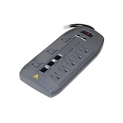 Dispositivo de Protección Contra Sobretensiones de 8 Salidas de 120 VCA y Telco, Hasta 6 Transformadores, Control de Acceso, Sistemas de Seguridad, Sistemas de Voceo, Trabajo en Casa - SILYMX