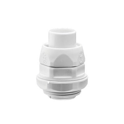 Conector (Racor) de tubería flexible a caja, PVC Auto-Extinguible de 20 mm, IP55 - SILYMX