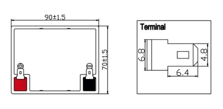 Batería de Respaldo / UL / 12V @ 5 Ah / Tecnología AGM-VRLA / Uso en: Alarmas de intrusión / Incendio / Control de acceso / CCTV / Aplicaciones multipropósito / Terminals tipo F1. - SILYMX