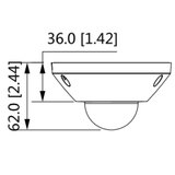 DAHUA IPC-EB5541-AS - Camara IP FishEye de 5 Megapixeles/ WizMind/ 360 Grados/ H.265/ Microfono Integrado + 1 Canal de E S/ E S De Alarma/ Mapa de Calor/ Conteo de Personas/ IP67/ IK10/ WDR Real/ PoE - SILYMX