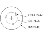 DAHUA HAC-HDW3200G-M-0360B - Camara Mini Domo 1080p/ Especial para DVR Movil Dahua/ Lente de 3.6mm/ Angulo de 83 Grados/ Microfono Integrado/ IR 20Mts/ Shock-Proof/ IP67/ - SILYMX