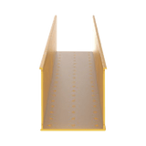 Canaleta Ranurada de PVC sin Tapa 4 in de Ancho 4 in de Alto y 1828.8 mm de Largo E4X4YL6 - SILYMX