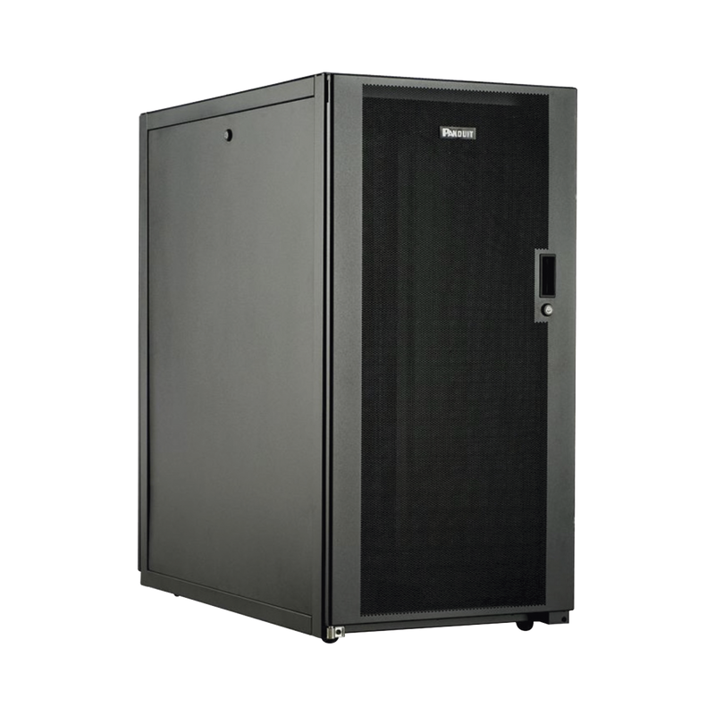 Gabinete Profesional De Telecomunicaciones De Piso 24 Ur 600 Mm De Ancho Y 1070 Mm De Profundidad Color Negro - SILYMX