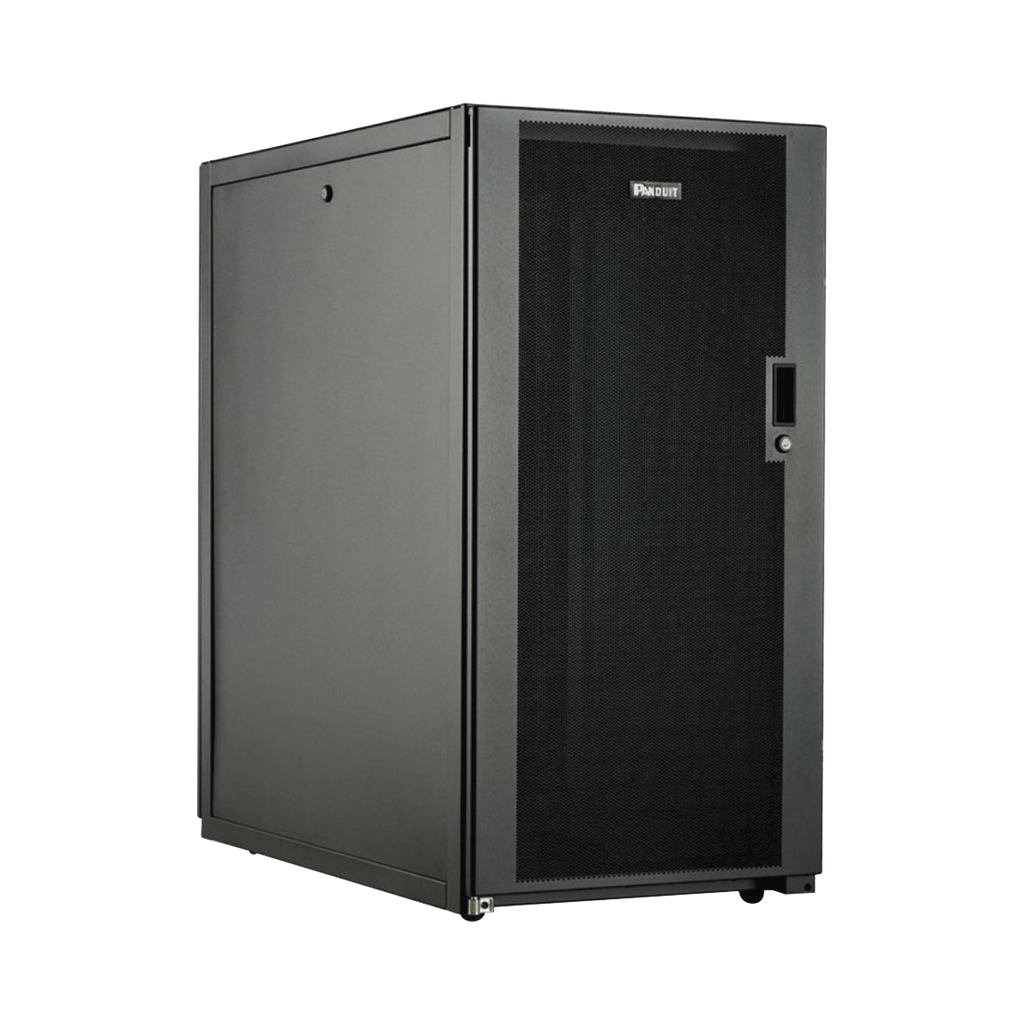 Gabinete Profesional De Telecomunicaciones De Piso 24 Ur 600 Mm De Ancho Y 1070 Mm De Profundidad Color Negro - SILYMX