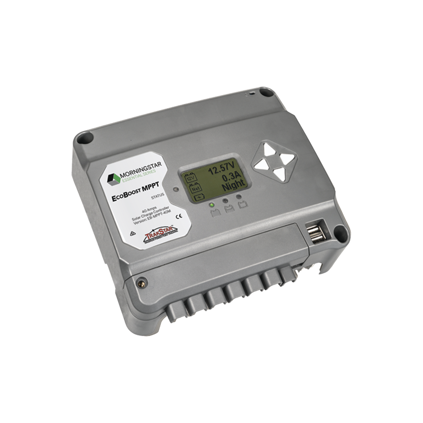 CONTROLADOR DE CARGA SOLAR EcoBoost MPPT 40 A. Con pantalla. - SILYMX