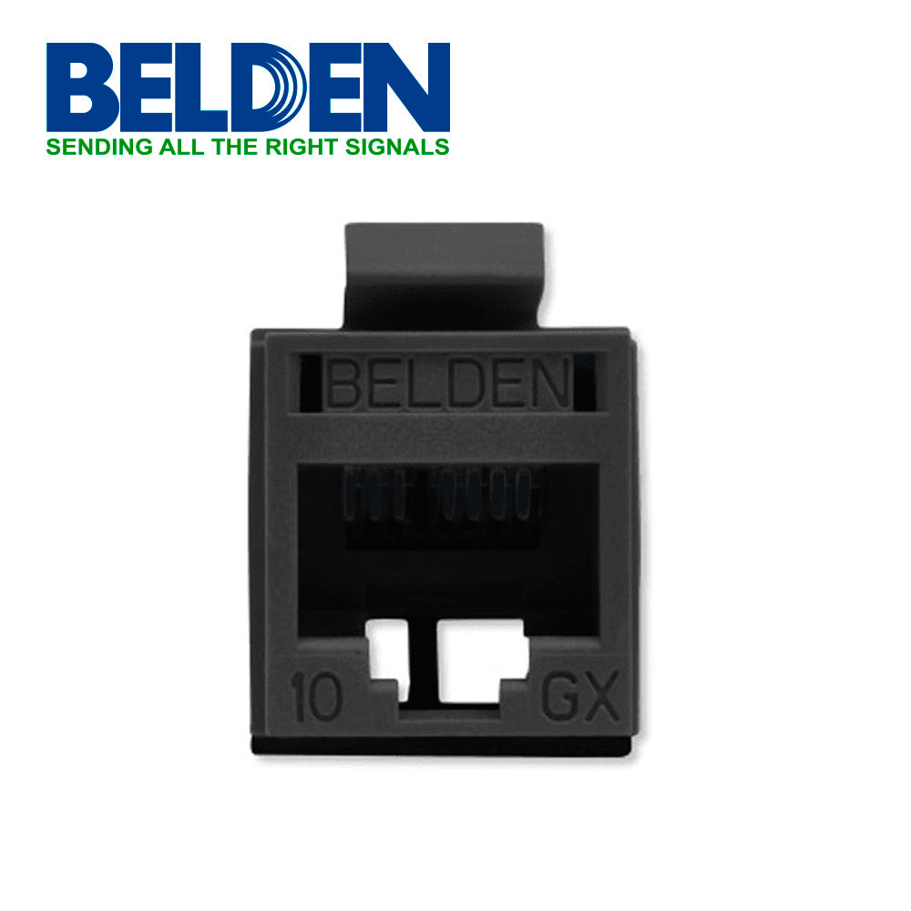 Belden Jack de Red Cat6a UTP Negro RVAMJKUBK-S1