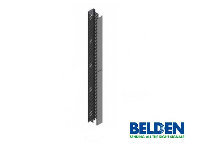 Belden Organizador Vertical Sencillo 19U Negro VCMFDR4X4 - SILYMX