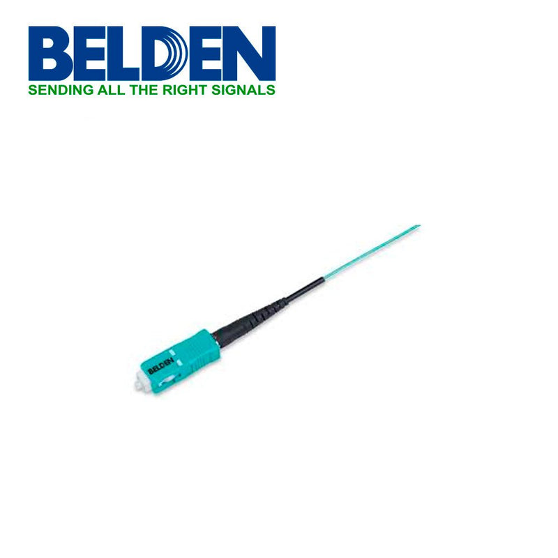 Belden Conector de Fibra Óptica SC Macho OM3/OM4 Aqua FT3SC900FS01 - SILYMX