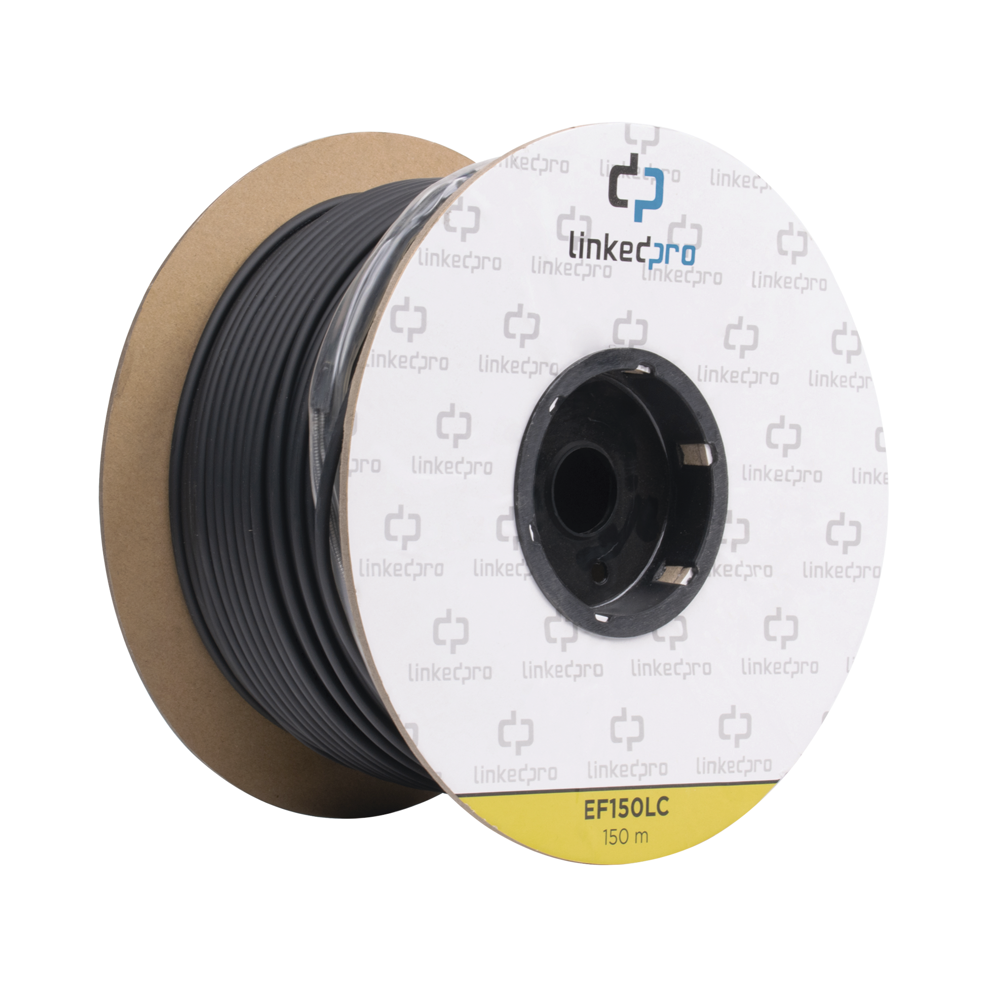 Carrete de Fibra Óptica Monomodo con conectores LC-LC Duplex, Reforzada con Kevlar, de 150 metros - SILYMX