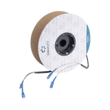 Carrete de Fibra Óptica Monomodo con conectores SC-SC Duplex, Reforzada con Kevlar, de 50 metros - SILYMX