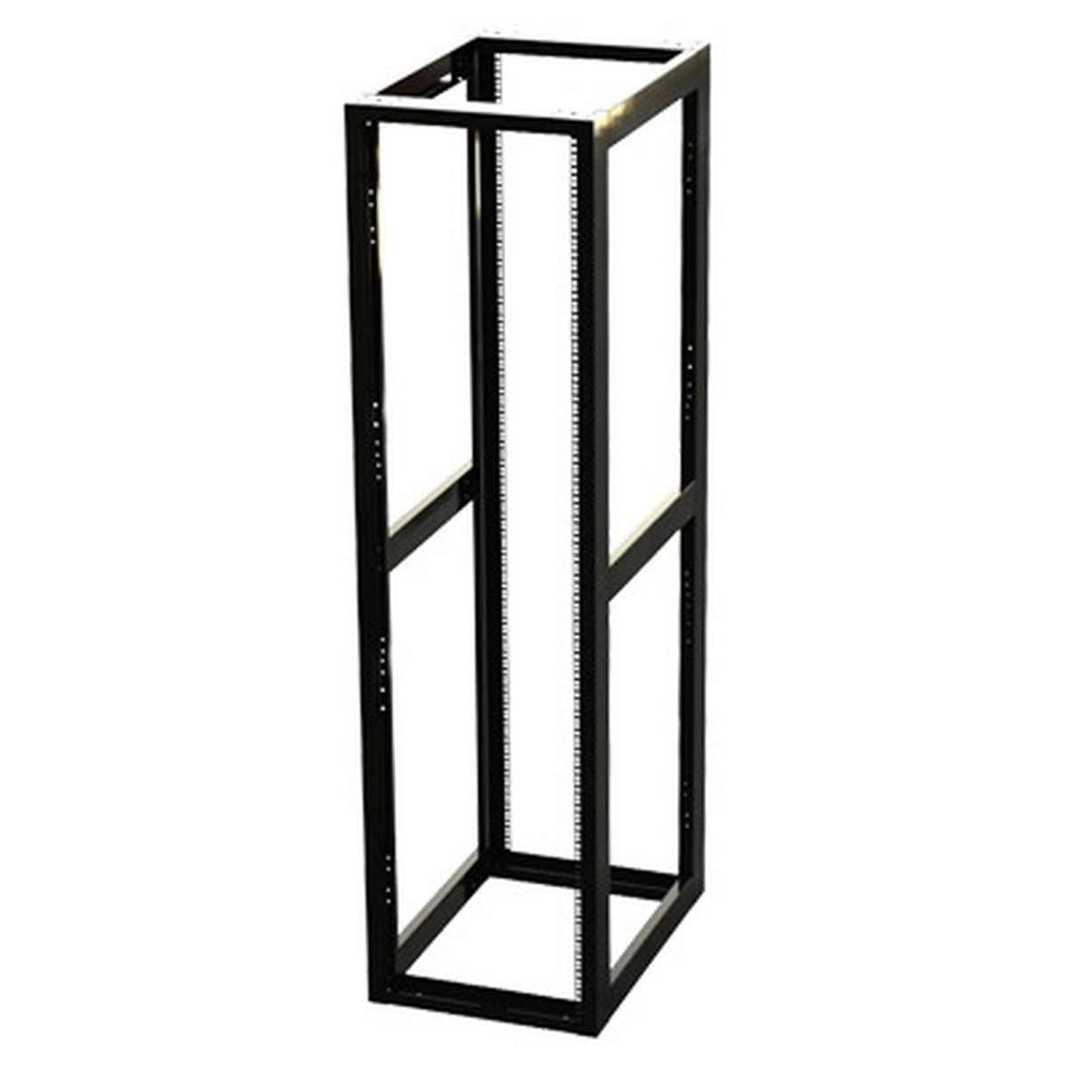 Rack Estándar 19" de 4 Postes, Acero, 45 Unidades, Profundidad Ajustable. - SILYMX
