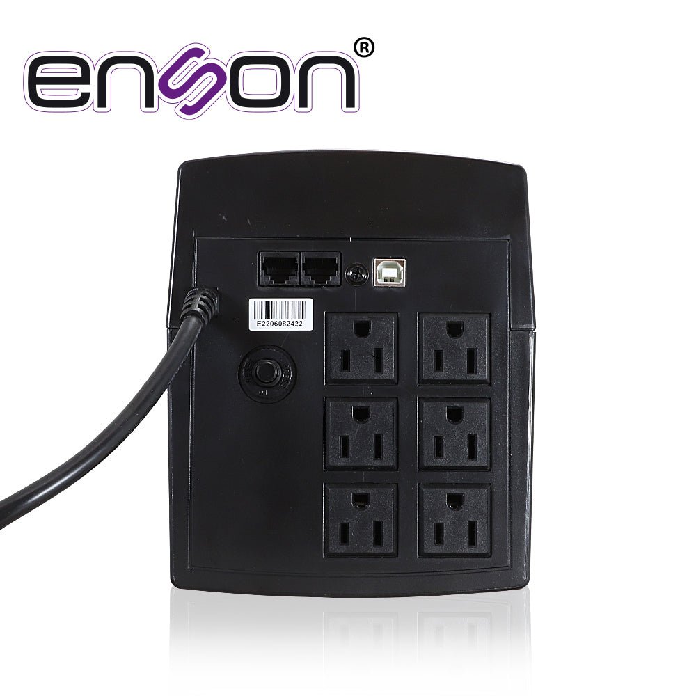No Break Ups Enson Ens-ea2150 1500va/900w 6 Contactos Con Bateria De Respaldo Linea Interactiva Pantalla Lcd Voltaje De Entrada/salida 120vac - SILYMX