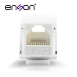 Conector Jack Enson Ens-jtl6wh Cat6 Color Blanco A 90 Grados Ponchado Facil Sin Pinzas Y Cubrepolvo - SILYMX