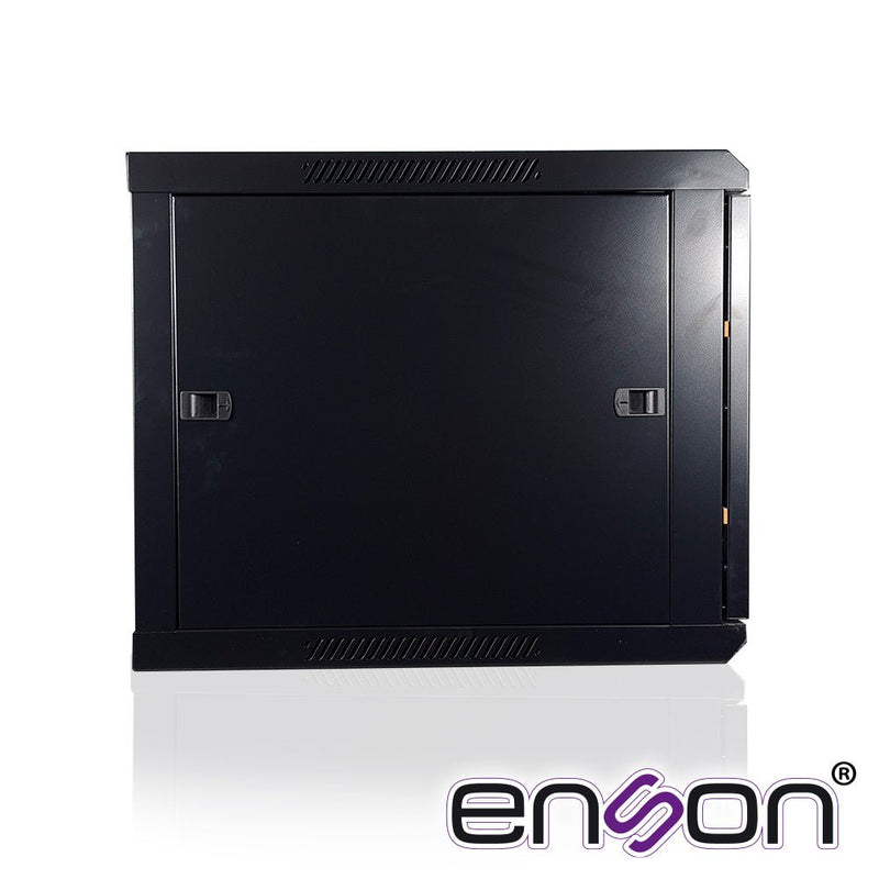 Gabinete De Pared 9ur Puerta Frontal De Cristal Templado Con Cerradura De Seguridad Ranuras De Ventilacion En La Parte Superior Para 2 Ventiladores - SILYMX
