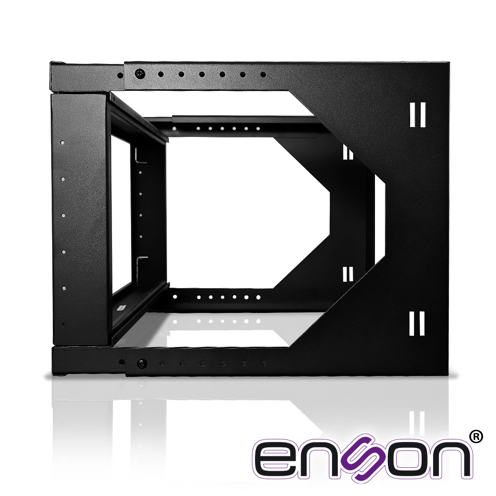 Rack Pared 6ur Preparado Para Anclaje En Pared Ur Marcadas Marco De Rack Abatible Postes Para Tornillo 12-24 5/8 Capacidad De Carga 35 Kg - SILYMX