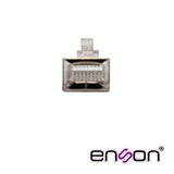 Conector Plug Srj45 Blindado Cat5e Enson Ens-srj45-cat5e Para Cable Utp Blindado Ponchado Tradicional - SILYMX
