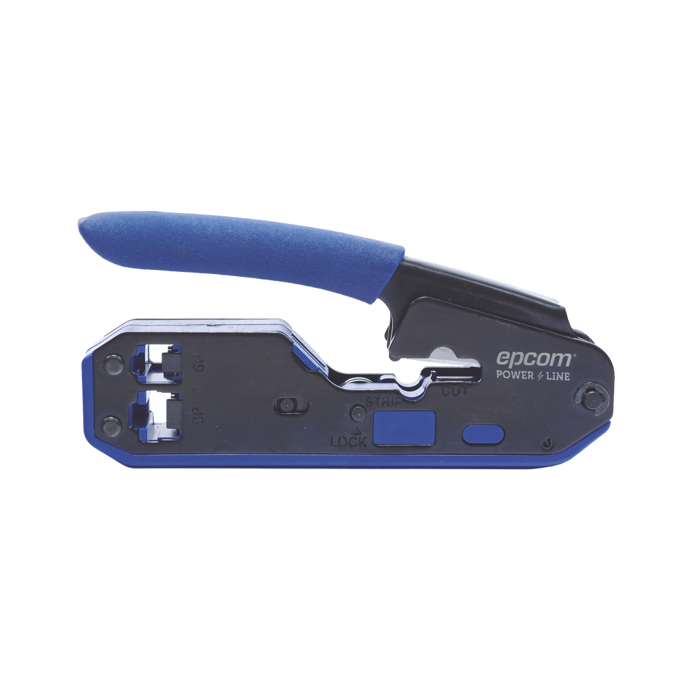 Pinza Ponchadora Crimpadora SLIM para Corte y Terminado de Plugs Pass Trough RJ45/RJ11 EP668