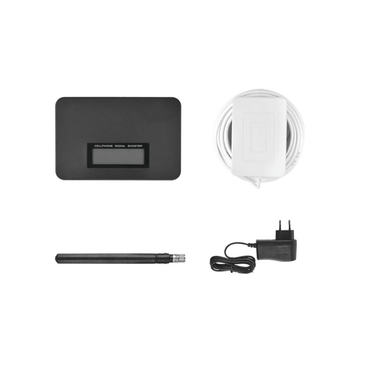 Kit Amplificador de Señal Celular 3G, 2G y VOZ. Soporta Múltiples Operadores, Dispositivos y Tecnologías Simultáneamente. Unibanda. Mejora la señal en interiores de Hasta 300 metros cuadrados. - SILYMX