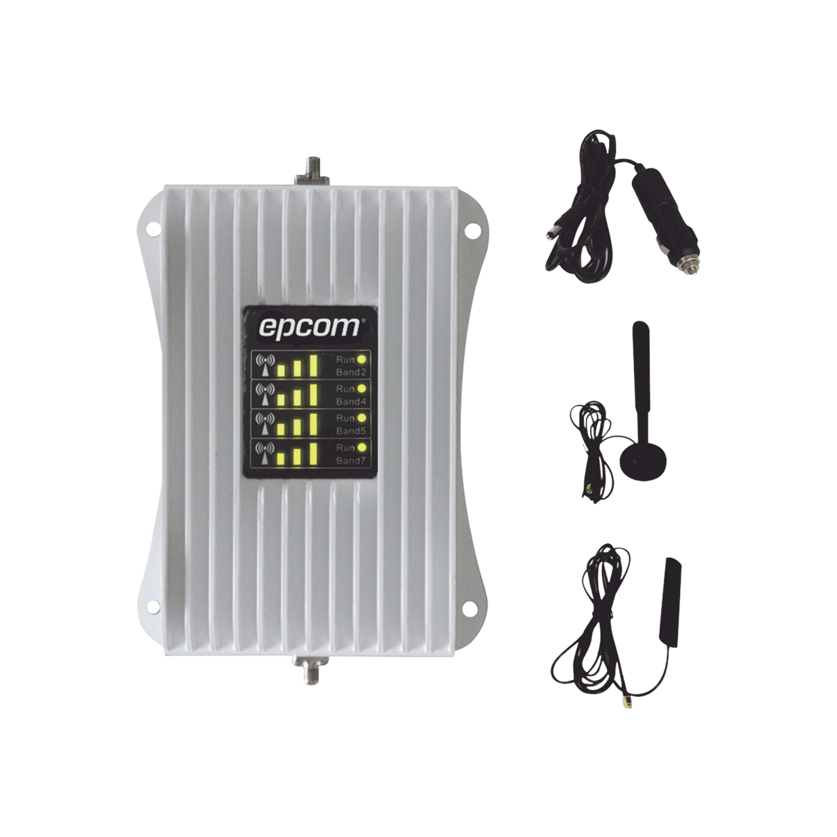 KIT de Amplificador de Señal Celular Para Vehículo/ Soporta y Mejora la Señal Celular 4.5G, 4G LTE/ Múltiples Operadores, usuarios y dispositivos/ Ideal para Vehículo tipo Camioneta, Pick up o Sedán. - SILYMX