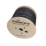 Bobina de Cable Siamés Cat5E CCA + 2 Cables Gruesos (16 AWG) para Alimentar Cámaras Más Lejos / 305m / Instalación en Exterior / Uso Industrial para Climas Extremos - SILYMX