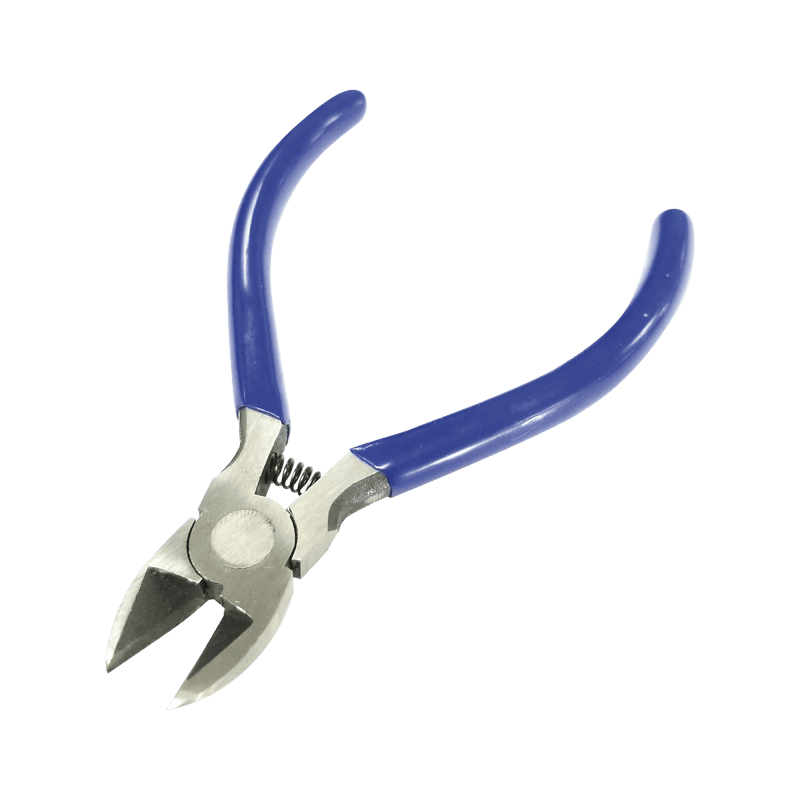 Pinza de corte diagonal de 5" con mangos cubiertos de plastico. - SILYMX