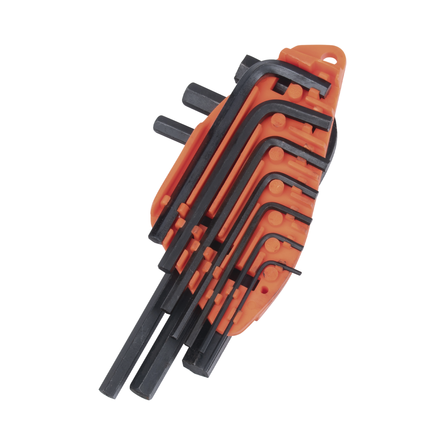 Juego de 10 Llaves Hexagonales (Allen) Milimétricas con Portallaves Plástico. - SILYMX