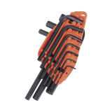 Juego de 10 Llaves Hexagonales (Allen) Milimétricas con Portallaves Plástico. - SILYMX