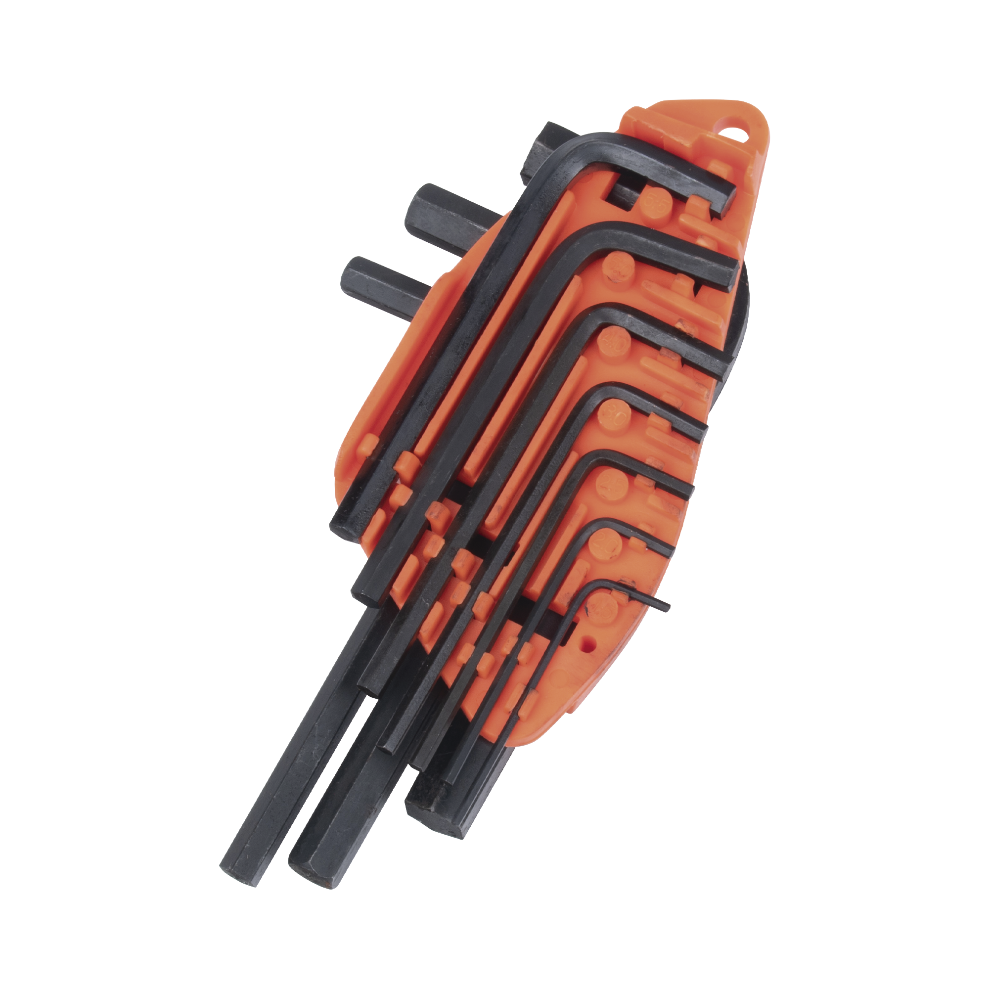 Juego de 10 Llaves Hexagonales (Allen) Milimétricas con Portallaves Plástico. - SILYMX