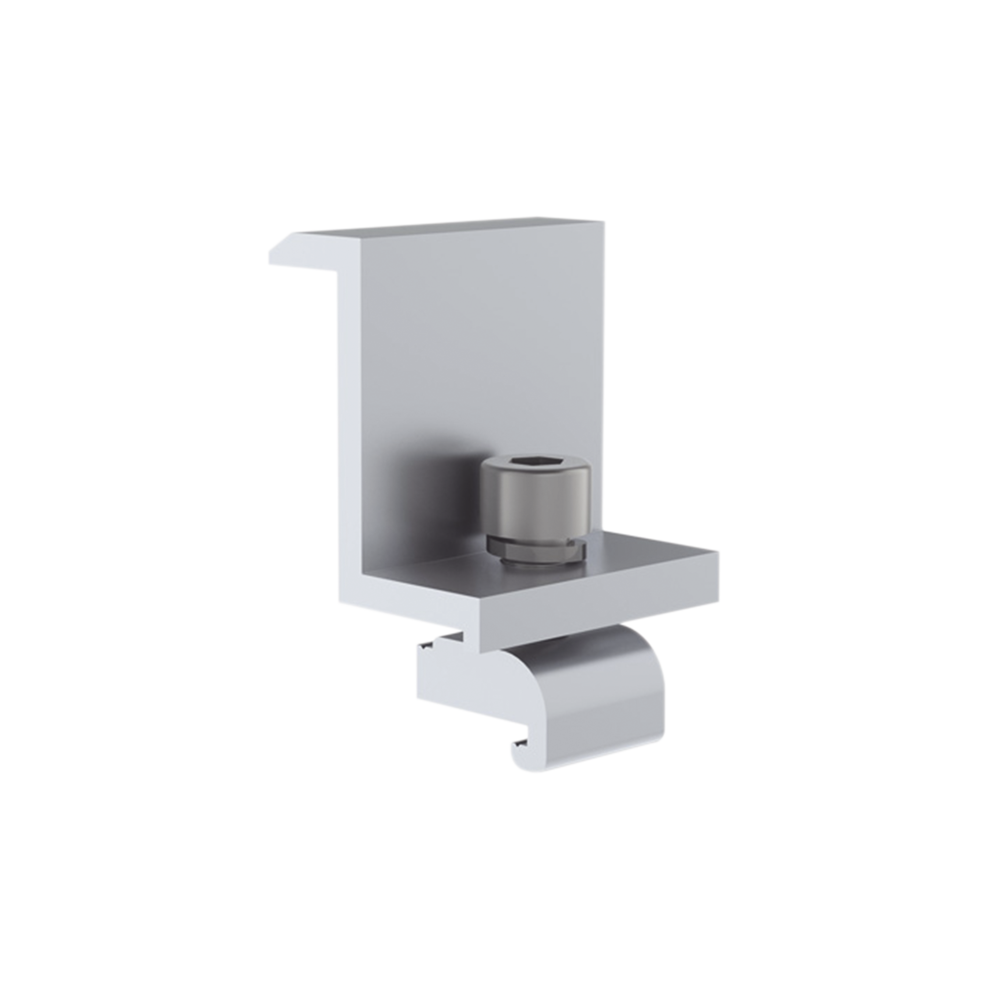 Sujetador final 35 mm para montaje de paneles solares en riel7 - SILYMX