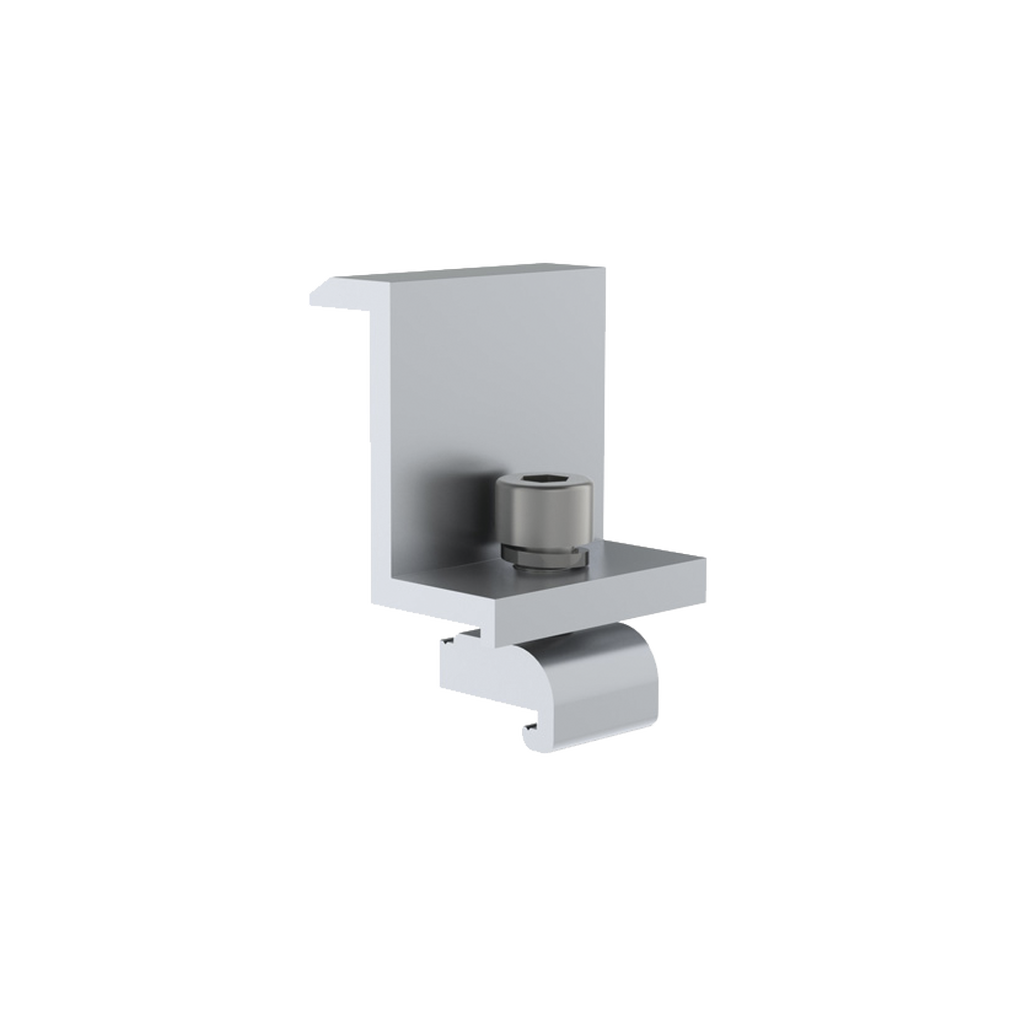 Sujetador final 40 mm para montaje de paneles solares en riel7 - SILYMX