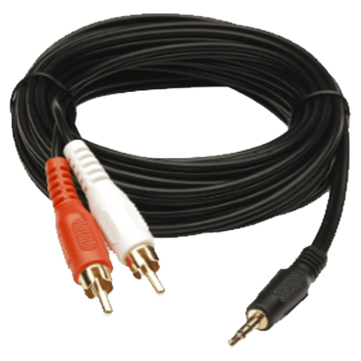 Convertidor 3.5mm Estéreo a 2 RCA Macho 1.83m, para Aplicaciones de Audio, Compatible con Amplificadores VSSL y Epcom ProAudio - SILYMX