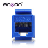 Conector Modular Jack Rj45 Serie Pro Terminado Sin Pinzas, Posicion Vertical Cat6 Color Azul Compatible Con Placas Enson Epro-fp - SILYMX
