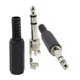 CONECTOR MACHO DE 6,3 MM CON FUNDA DE PLASTICO (ESTEREO) - SILYMX